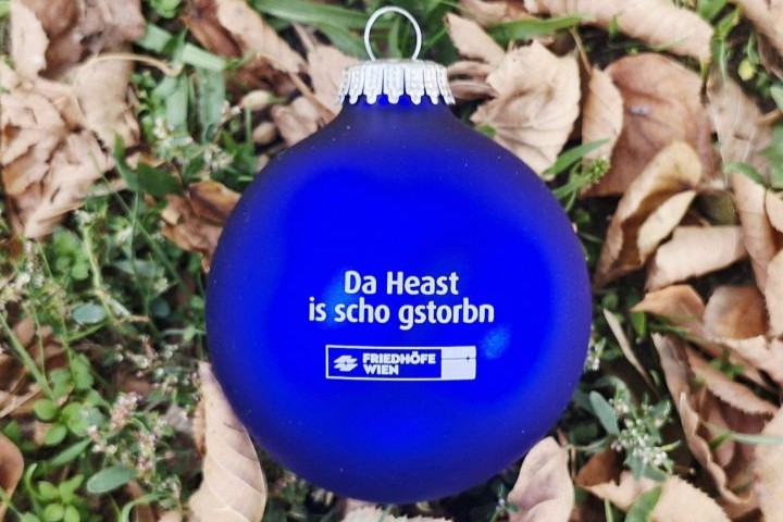Christbaumkugel - blau